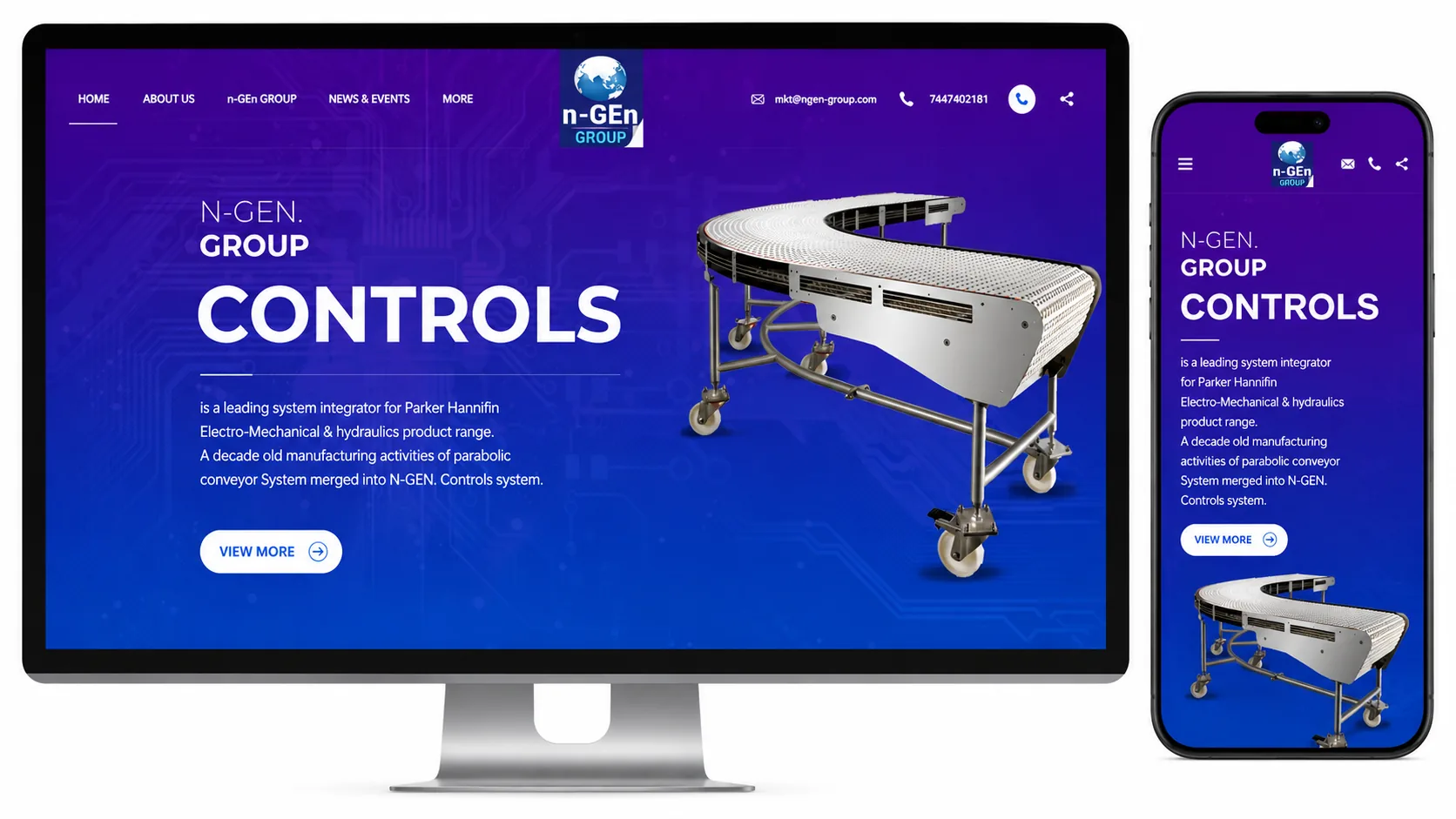 NGEN Group — industrial engineering and mechatronics website