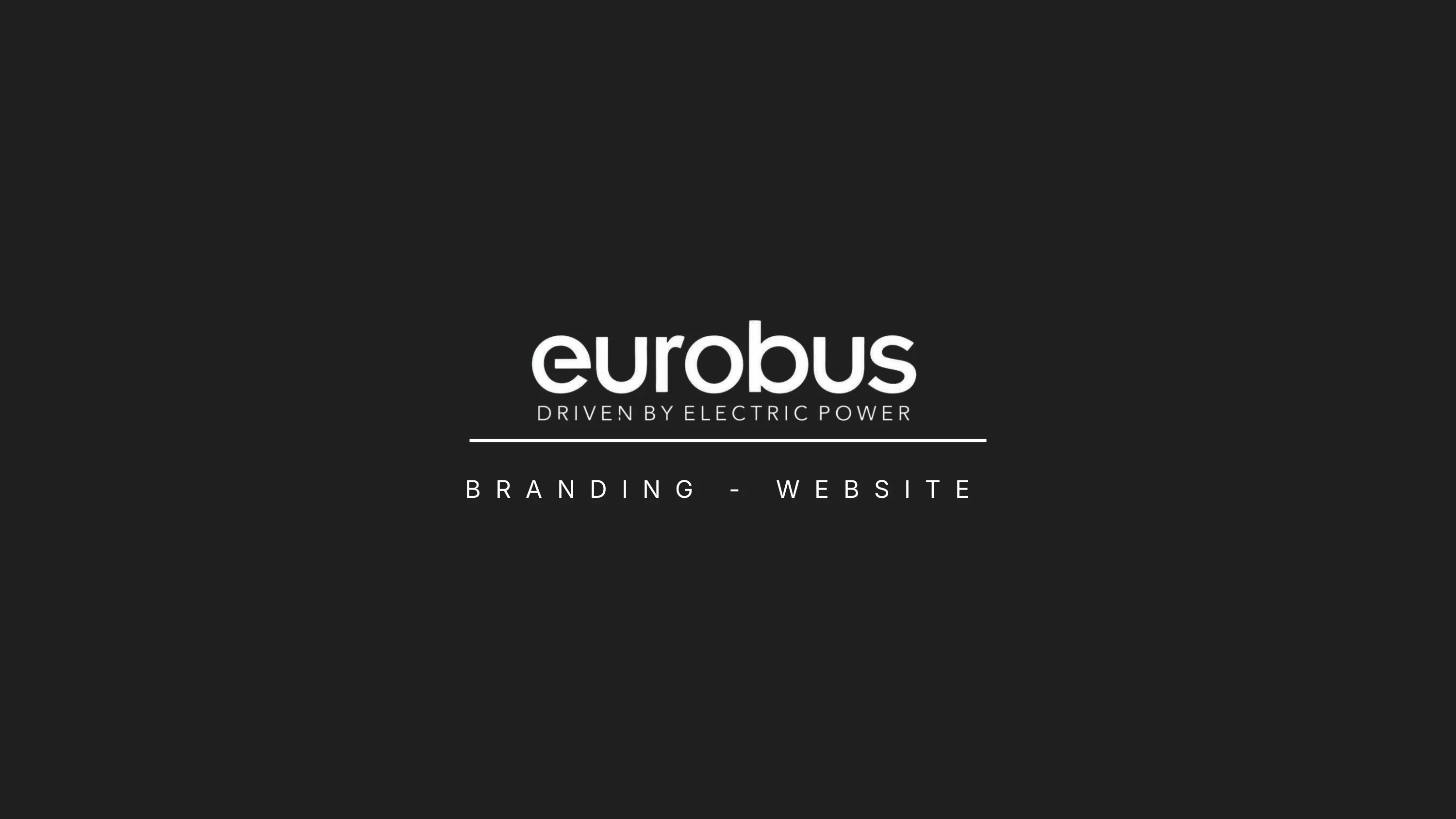 Eurobus &mdash; A clean, technical brand identity and website for an electric bus manufacturer