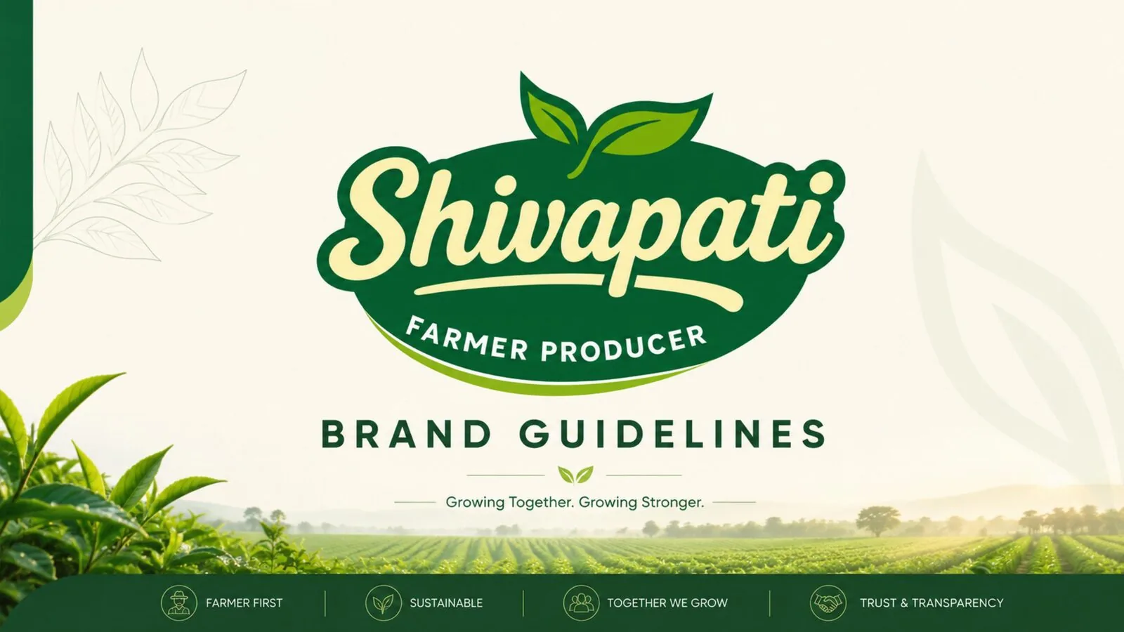 Shivapati Farmer Producer Company &mdash; A brand system for a farmer producer organisation — built around real people, real farms a