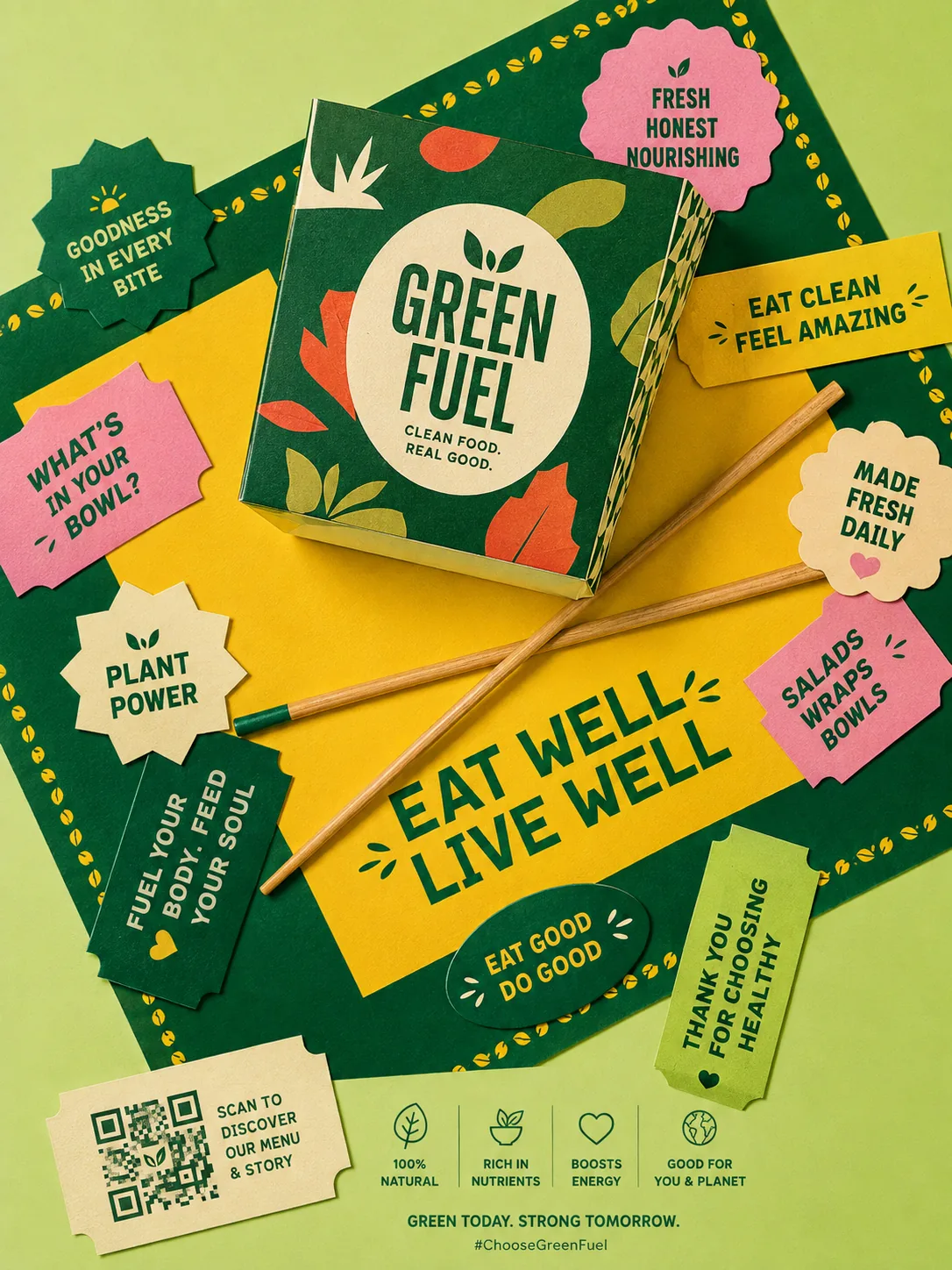 Green Fuel — Eat Well, Live Well — Creative Designs case study