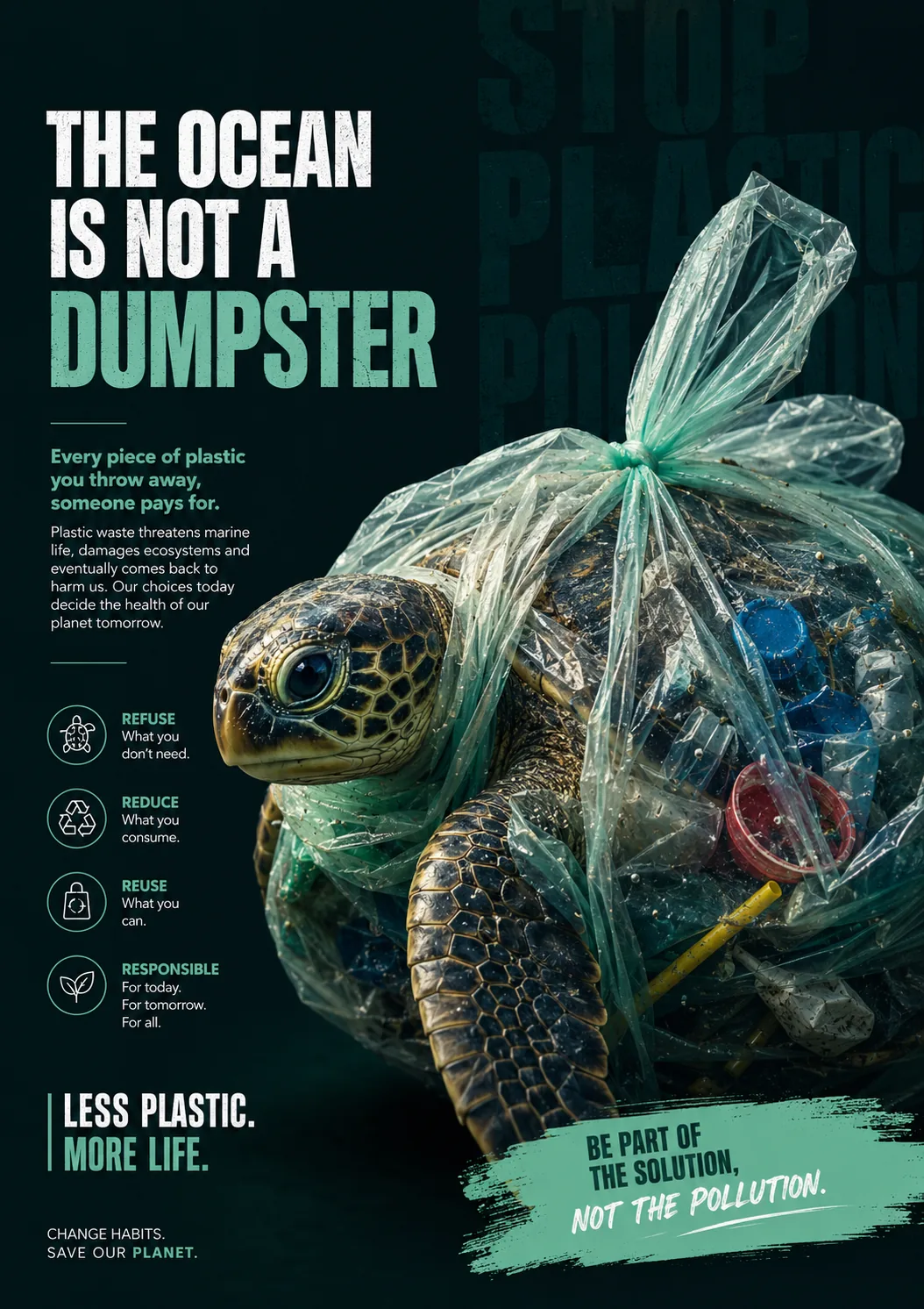The Ocean Is Not a Dumpster — Creative Designs case study