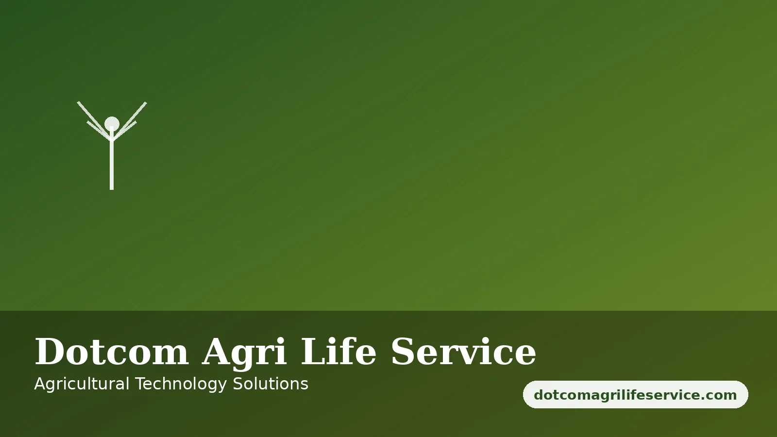 Dotcom Agri Life Service — agricultural technology services website