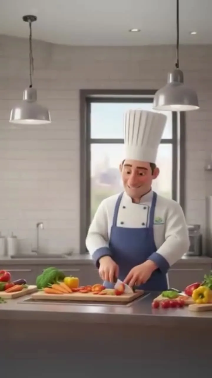 Kitchen prep, told with warmth