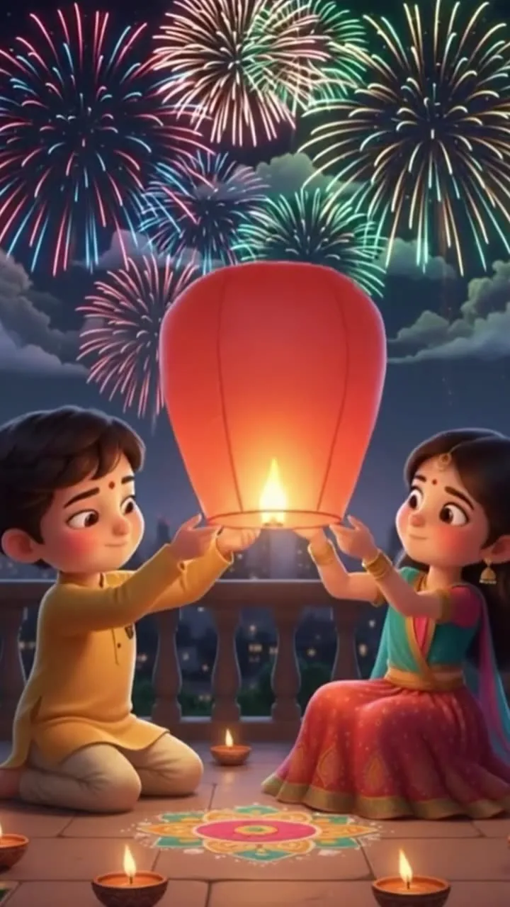 A Diwali lantern moment