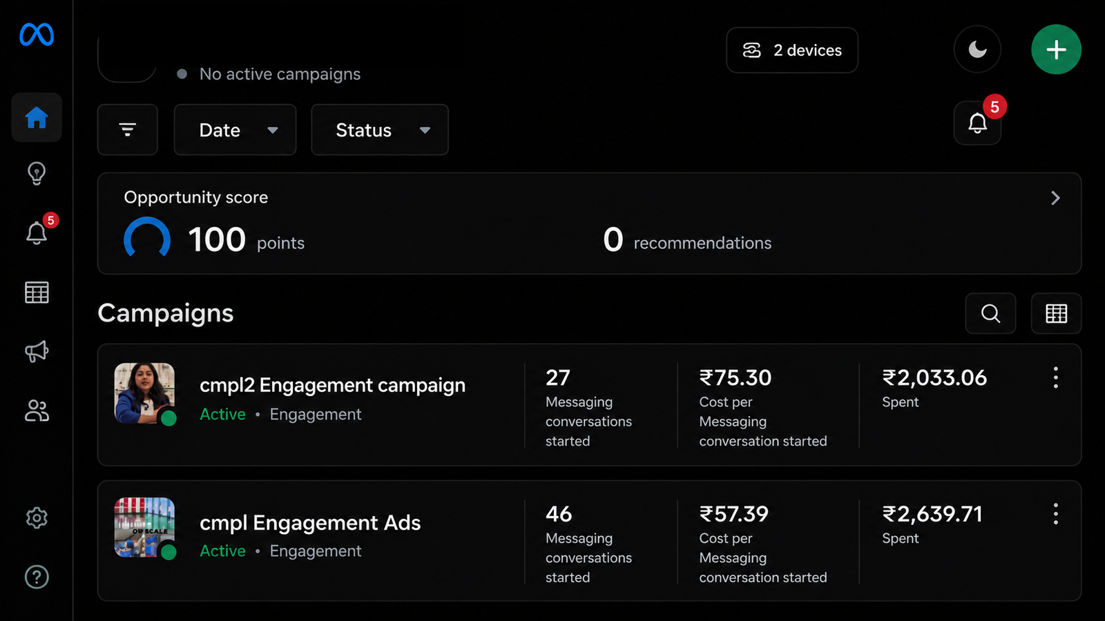 Best B2B Conversation — campaign list results